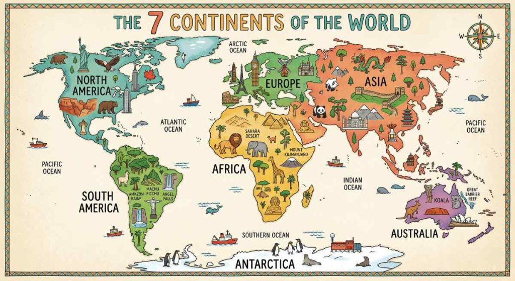 7 Continents of the World