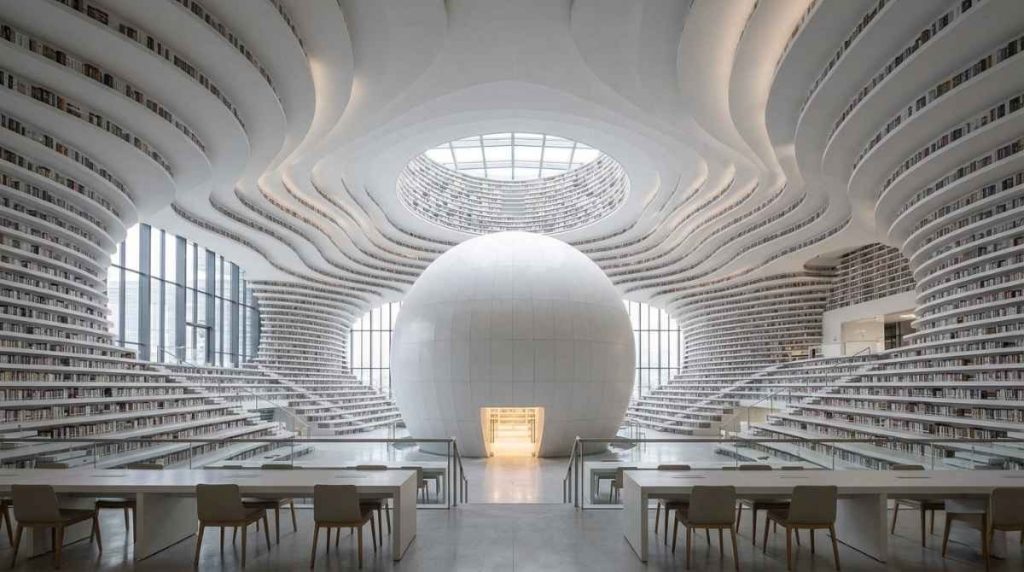 Tianjin Binhai Library- Tianjin, China